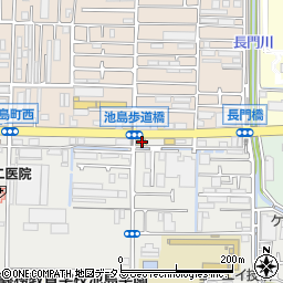ファミリーマート京屋池島町店周辺の地図