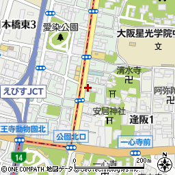 アップガレージライダース大阪松屋町店周辺の地図