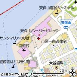 マザームーンカフェ 天保山店周辺の地図