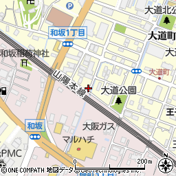 兵庫県明石市大道町2丁目11-11周辺の地図