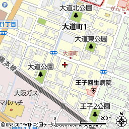 兵庫県明石市大道町2丁目7周辺の地図