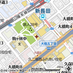 新長田平和ビル周辺の地図