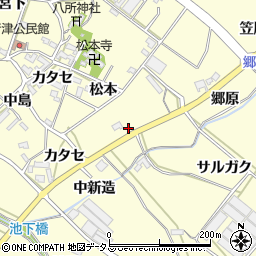 愛知県田原市神戸町カタセ4周辺の地図