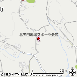 大和郡山市北矢田地域スポーツ会館周辺の地図