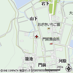 愛知県田原市大久保町山下周辺の地図