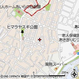 兵庫県明石市朝霧山手町周辺の地図