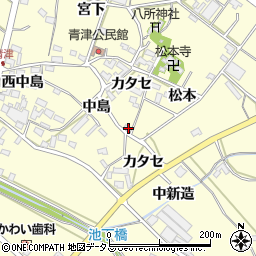 愛知県田原市神戸町カタセ25周辺の地図