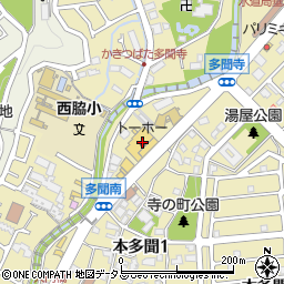 トーホーストア本多聞店周辺の地図