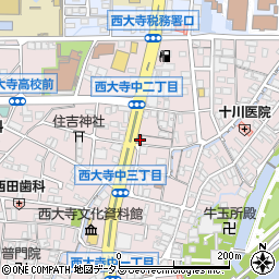 西大寺中郵便局周辺の地図