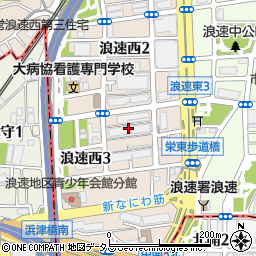 大阪市営新浪速第１住宅３号館周辺の地図