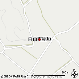 三重県津市白山町稲垣周辺の地図