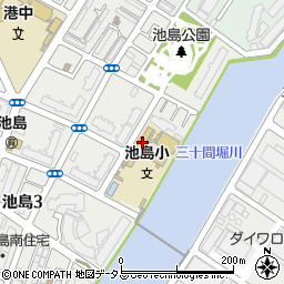 大阪市立池島小学校周辺の地図