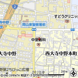 西大寺郵便局周辺の地図