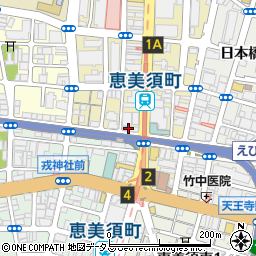 吉野家 恵美須町店周辺の地図