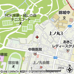 兵庫県明石市上ノ丸3丁目9周辺の地図