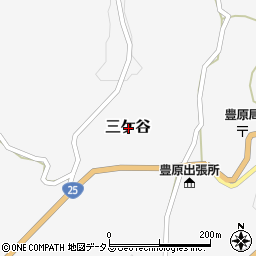 奈良県山辺郡山添村三ケ谷周辺の地図