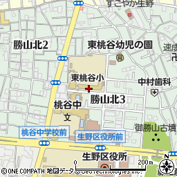 大阪市立東桃谷小学校周辺の地図
