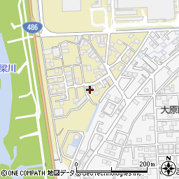 岡山県総社市中原18-3周辺の地図