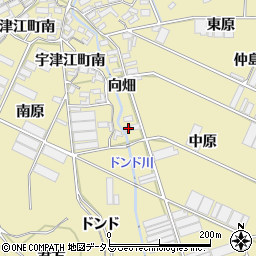 愛知県田原市宇津江町向畑9-2周辺の地図
