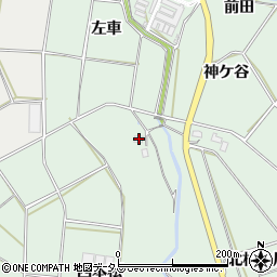 愛知県田原市六連町左車周辺の地図