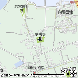 受法寺周辺の地図