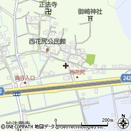 岡山県岡山市北区西花尻1152-2周辺の地図