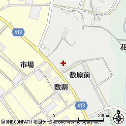 愛知県田原市相川町数原前周辺の地図