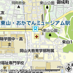 株式会社岡山ランドリー　ピュアウォッシュ東山店周辺の地図