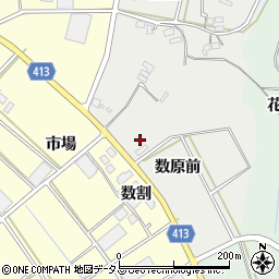愛知県田原市相川町（数原前）周辺の地図