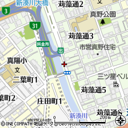 兵庫県神戸市長田区苅藻通4丁目周辺の地図