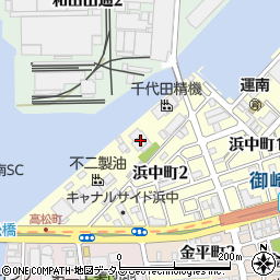 神戸市浜中ポンプ場周辺の地図