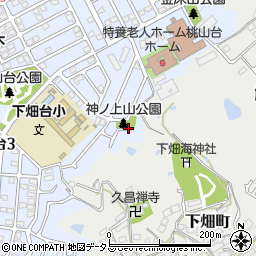 神ノ上山公園周辺の地図