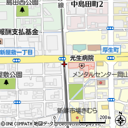 アイン薬局　岡山厚生店周辺の地図
