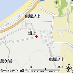 愛知県田原市江比間町坂上周辺の地図