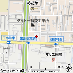 関西電力中河内変電所周辺の地図