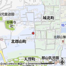 奈良県大和郡山市北郡山町576周辺の地図