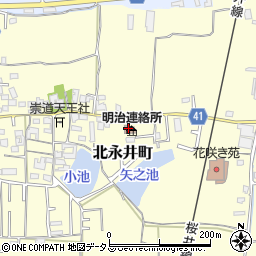 奈良市立公民館・集会場南部公民館明治分館周辺の地図