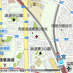 大阪市営浪速東第２住宅周辺の地図