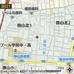 円仏教　大阪教堂周辺の地図