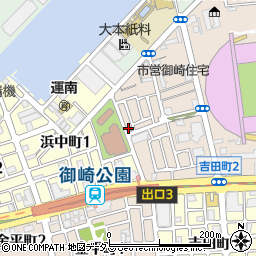 神戸御崎郵便局周辺の地図