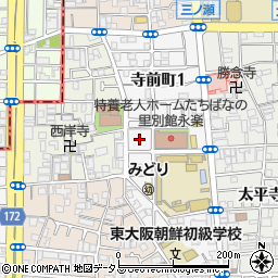 まいどおおきに食堂 東大阪寺前食堂周辺の地図