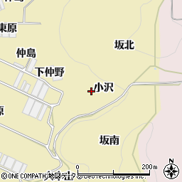 愛知県田原市宇津江町小沢周辺の地図
