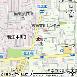 ステップ若江東工場周辺の地図