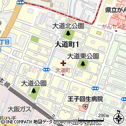兵庫県明石市大道町1丁目7周辺の地図