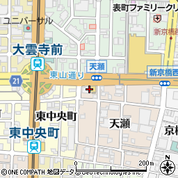 岡山県岡山市北区天瀬1周辺の地図