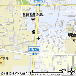 奈良警察署神殿交番周辺の地図