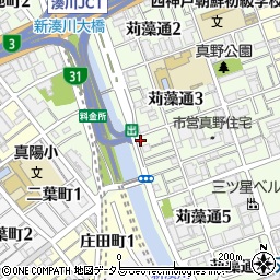 韓食堂周辺の地図