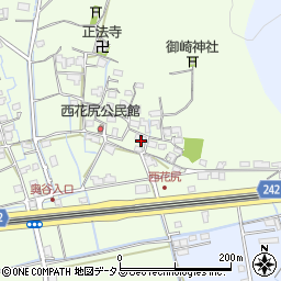 岡山県岡山市北区西花尻195周辺の地図