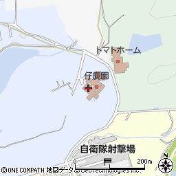 宝山寺福祉事業団　仔鹿園周辺の地図