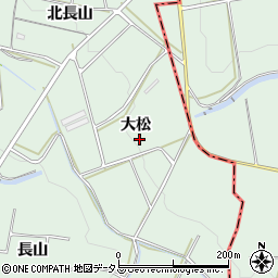 愛知県田原市六連町大松周辺の地図